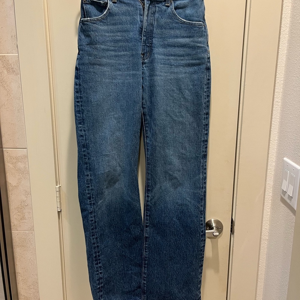 Madewell Women's hemmed Boot Cut Jeans - Blue.